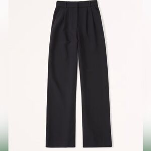 Curve Love A&F Sloane Tailored Pant in Black